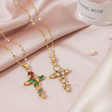 Aura of Radiance Cross Necklace